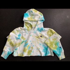 Champion Reverse Weave Cropped Cut Off Hoodie